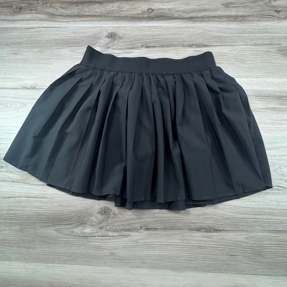 rue21 Womens Black Pleated‎ Skort Mini Skirt with Built In Shorts Size Medium